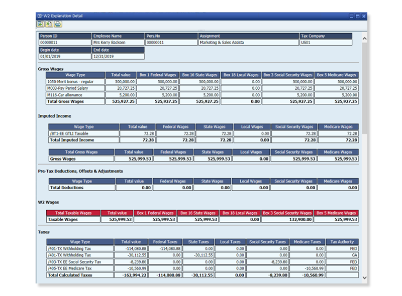 Benefit from dynamic US Payroll and tax reconciliation in SAP